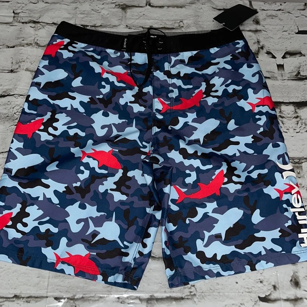 Hurley Boys Board Swim Shorts sz 16/28 NWT